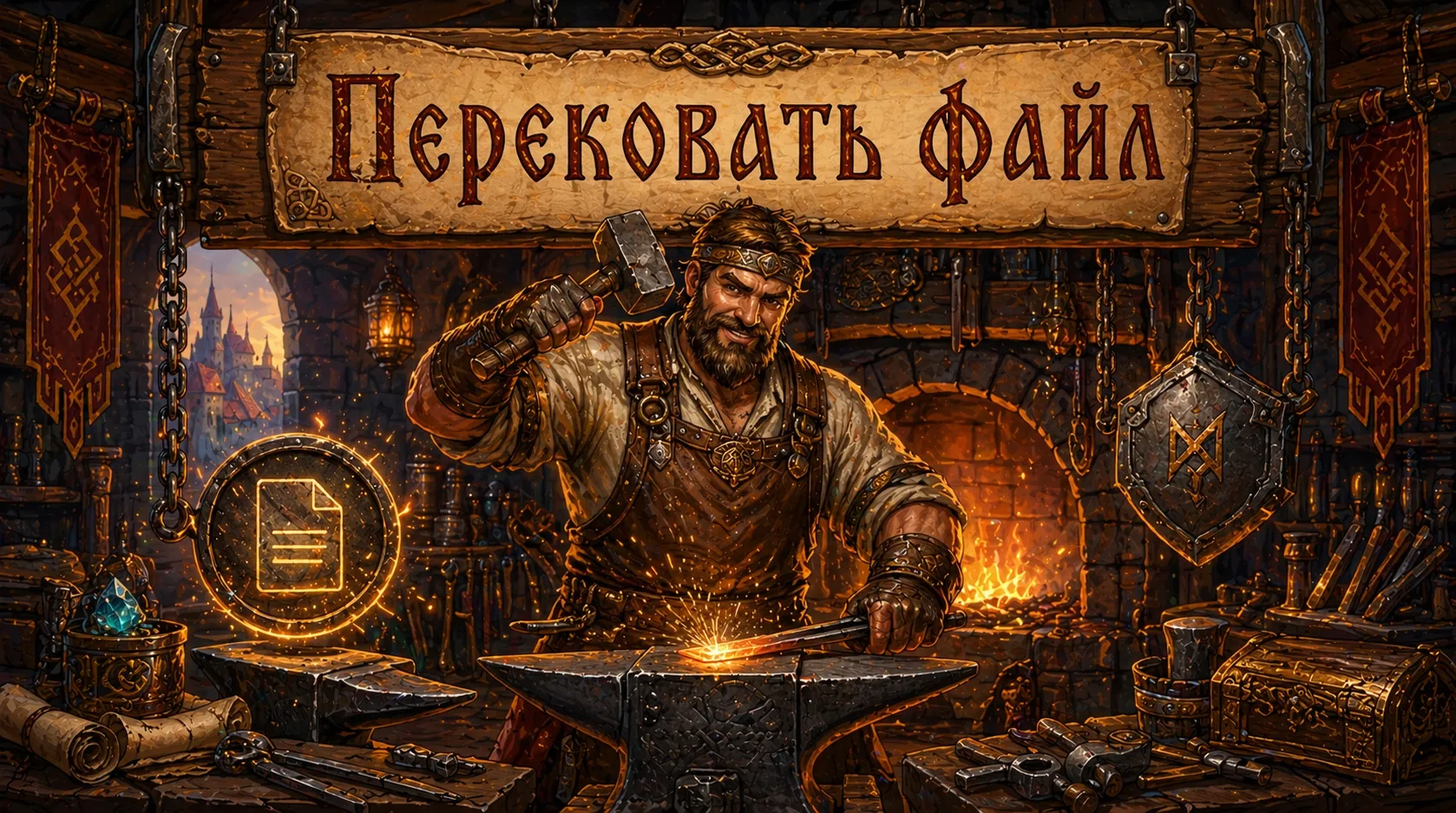 Перековать файл